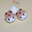 Móc khóa len bé nấm sợi nhung chenille dễ thương treo balo quà tặng