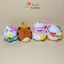 Móc khóa thú ú nu cute bằng len handmade, hình heo, capybara treo balo, quà tặng
