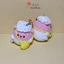 Móc khóa thú ú nu cute bằng len handmade, hình heo, capybara treo balo, quà tặng