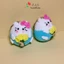 Móc khóa thú ú nu cute bằng len handmade, hình heo, capybara treo balo, quà tặng