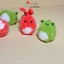 Móc khóa len bé thỏ và ếch handmade sợi len nhung siêu đáng yêu móc chìa khóa