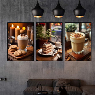 Set 3 Tranh Canvas Treo Tường Chủ Đề Cafe BH105 - Tranh Decor Trang Trí Quán Cà Phê, Coffe, Quán Nước Cao Cấp, Sắc Nét