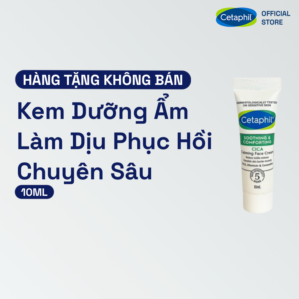 [Gift] Kem dưỡng ẩm làm dịu và phục hồi chuyên sâu Cetaphil Soothing and Comforting Cica Calming Face Cream 10ml