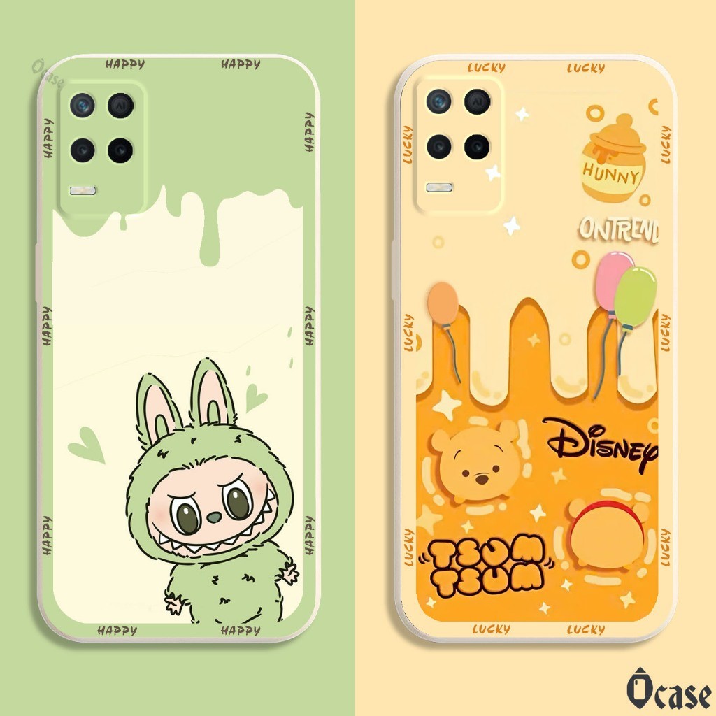 Cadorabo Custodia compatibile con Realme 8 5G / V13 / Q3 / Q3i / Narzo 30 5G in LIQUID ROSA - Coperchio protettivo in silicone TPU flessibile con anello