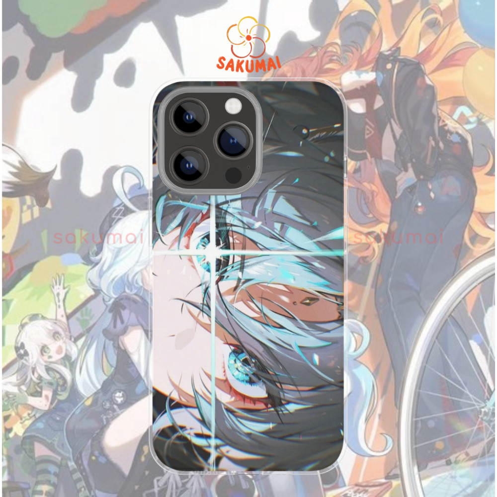 Ốp Anime, Ốp Lưng iPhone Genshin Impact Furina Mặt Kính Cao Cấp,Bảo Vệ Camera iP X/XS/XR/11/12/13/14/15/16/Pro - SakuMai