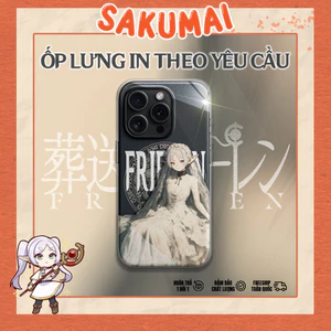 Ốp Lưng, Ốp Lưng Iphone Anime Frieren Kính Cao Cấp , Siêu Chống Sốc, Bảo Vệ Camera - iP X/XS/XR/11/12/13/14/15 - SakuMai
