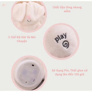 Thú Bông Thỏ Trắng Dễ Thương Biết Hát Biết Vẫy Tai Ú Òa – Mang Lại Tiếng Cười Và Niềm Vui Cho Bé Yêu -POPITOYS