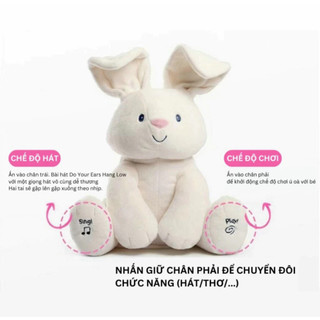Đồ Chơi Phát Nhạc Cho Bé – Thỏ Và Voi Ú Òa Phát Nhạc Vui Nhộn Đáng Yêu Giúp Bé Vui Chơi Và Phát Triển -POPITOYS