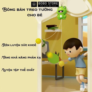 Đồ Chơi Vận Động Cho Bé Rèn Luyện Phát Triển Chiều Cao – Bóng Bàn Treo Tường Hình Thỏ, Ếch Phản Xạ Tập Trung -POPITOYS
