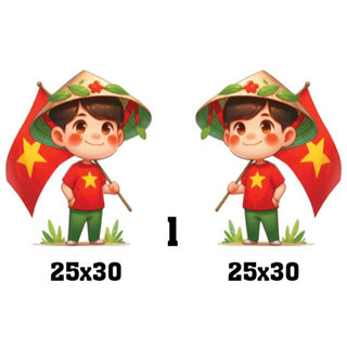 Tem dán xe máy, ô tô, xe bán tải và xe khách dành cho thanh niên yêu nước - 1 bộ 2c