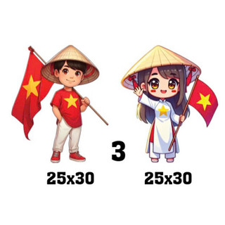 Tem dán xe máy, ô tô, xe bán tải và xe khách dành cho thanh niên yêu nước - 1 bộ 2c