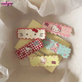🍭Candy🍭Phim hoạt hình dễ thương Kitty Cat Hair Pin y2k Sweet Girls Wavy Bangs Kẹp bên