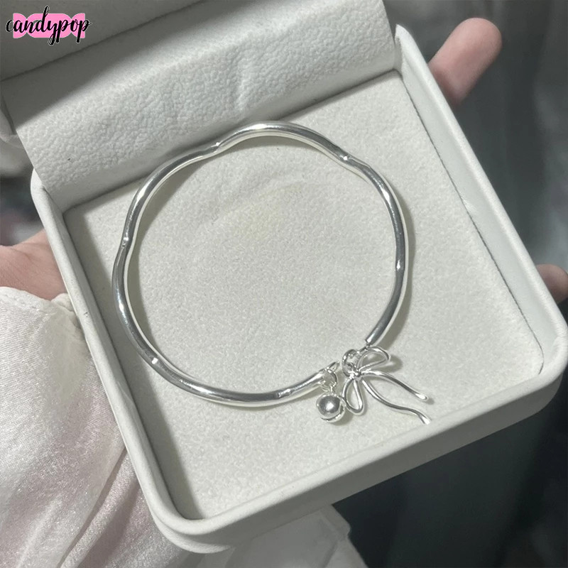 🍭Candy🍭Vòng đeo tay Mobius, Vòng tay chuông nơ công chúa, Vòng tay bạn thân có thể điều chỉnh mở cho nữ