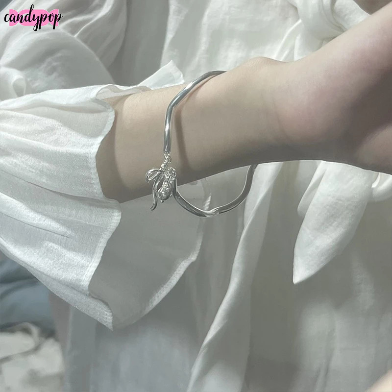 🍭Candy🍭Vòng đeo tay Mobius, Vòng tay chuông nơ công chúa, Vòng tay bạn thân có thể điều chỉnh mở cho nữ
