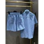 Bộ sơ mi denim cao cấp, dệt mịn thanh lịch cho phong cách thời trang tinh tế và sang trọng.