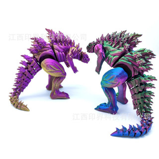 Mô Hình In 3D Khủng Long Godzilla Đa Dạng Màu Sắc Hình In Đẹp Chi Tiết Đến Từng Vây Lưng Trang Trí Life Plus - DC12