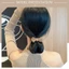 🌺xinyia🌺Dây cột tóc nơ màu nâu trà sữa kiểu hàn quốc