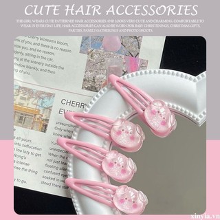 🌺xinyia🌺Kẹp Tóc Trong Suốt Hình Heo Hoạt Hình Dễ Thương Cho Nữ