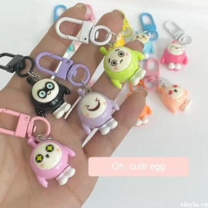🌺xinyia🌺Móc Khóa Hình Quả Trứng Búp Bê Nhiều Màu Sắc Dễ Thương Mới