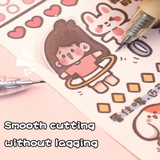 🌺xinyia🌺Dao Cắt Giấy Dạng Nhấn Họa Tiết Hoạt Hình Dễ Thương