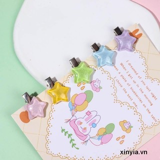 🌺xinyia🌺Kẹp Tóc Mái Hình Ngôi Sao Sắc Màu Tươi Mát Dành Cho Con Gái