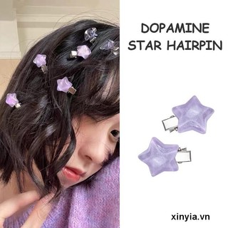 🌺xinyia🌺Kẹp Tóc Mái Hình Ngôi Sao Sắc Màu Tươi Mát Dành Cho Con Gái