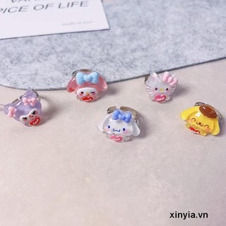 🌺xinyia🌺SANRIO Nhẫn Hình Chú Chó Cinnamon Dễ Thương Có Thể Điều Chỉnh Kulomi Cho Nữ