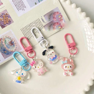 🌺xinyia🌺SANRIO Móc Khóa Nhựa Hình Cinnamoroll Kuromi Hoạt Hình Sanrio Dễ Thương