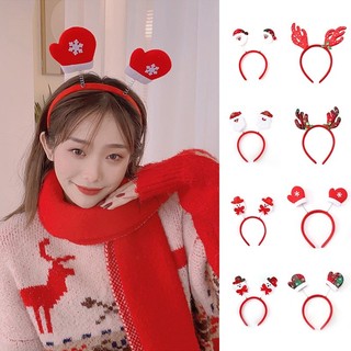 🌺xinyia🌺Cài tóc thiết kế kiểu sừng tuần lộc phong cách Giáng sinh thời trang 2022