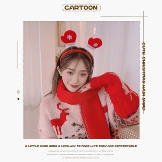 🌺xinyia🌺Cài tóc thiết kế kiểu sừng tuần lộc phong cách Giáng sinh thời trang 2022