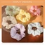 🌺xinyia🌺dây buộc tóc phụ kiện tóc scrunchies cột tóc dây cột tóc buộc tóc Dây Buộc Tóc Cao Su Xếp Ly Màu Trơn Kiểu Pháp Dễ Thương Cho Nữ