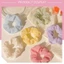 🌺xinyia🌺dây buộc tóc phụ kiện tóc scrunchies cột tóc dây cột tóc buộc tóc Dây Buộc Tóc Cao Su Xếp Ly Màu Trơn Kiểu Pháp Dễ Thương Cho Nữ