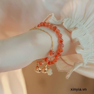 🌺xinyia🌺Vòng Tay Chuông Đá Ngọc Bích Nhân Tạo Hetian Làm Quà Tặng Cho Bạn Gái