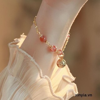 🌺xinyia🌺Vòng Tay Chuông Đá Ngọc Bích Nhân Tạo Hetian Làm Quà Tặng Cho Bạn Gái