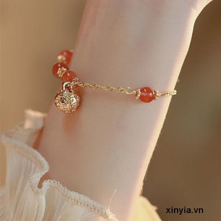 🌺xinyia🌺Vòng Tay Chuông Đá Ngọc Bích Nhân Tạo Hetian Làm Quà Tặng Cho Bạn Gái