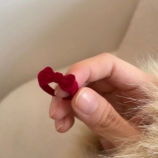 🌺xinyia🌺Hộp Đựng Nhẫn Hình Nơ Đỏ Dâu Tây Đáng Yêu Kiểu Hàn Quốc