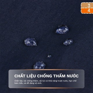 3PhầnTư - Túi Tote Mini Nam Nữ Vải Cotton Pha Nylon Mini Phối Màu Dễ Giặt Giũ - ATTU24002