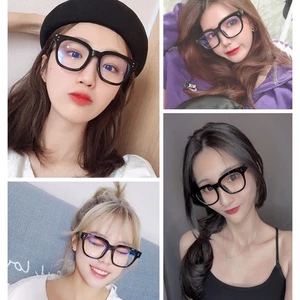 🌺xinyia🌺Mắt kính chữ V nam nữ kính mắt gọng nhỏ thời trang nhiều màu thời trang Hàn Quốc trẻ trung cho nam và nữ