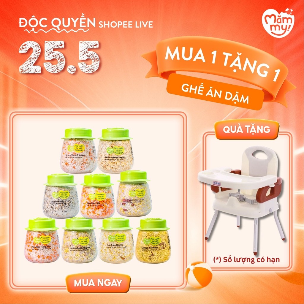 Ảnh Combo 9 hũ hạt mix sẵn Mămmy nấu cháo bổ sung dinh dưỡng cho bé ăn dặm trên 6 tháng 1
