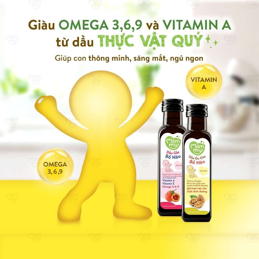 Ảnh Dầu ăn dặm bổ não Mămmy 100ml bổ sung DHA, Omega 3 bé từ 6 tháng giúp phát triển não bộ, thông minh 3