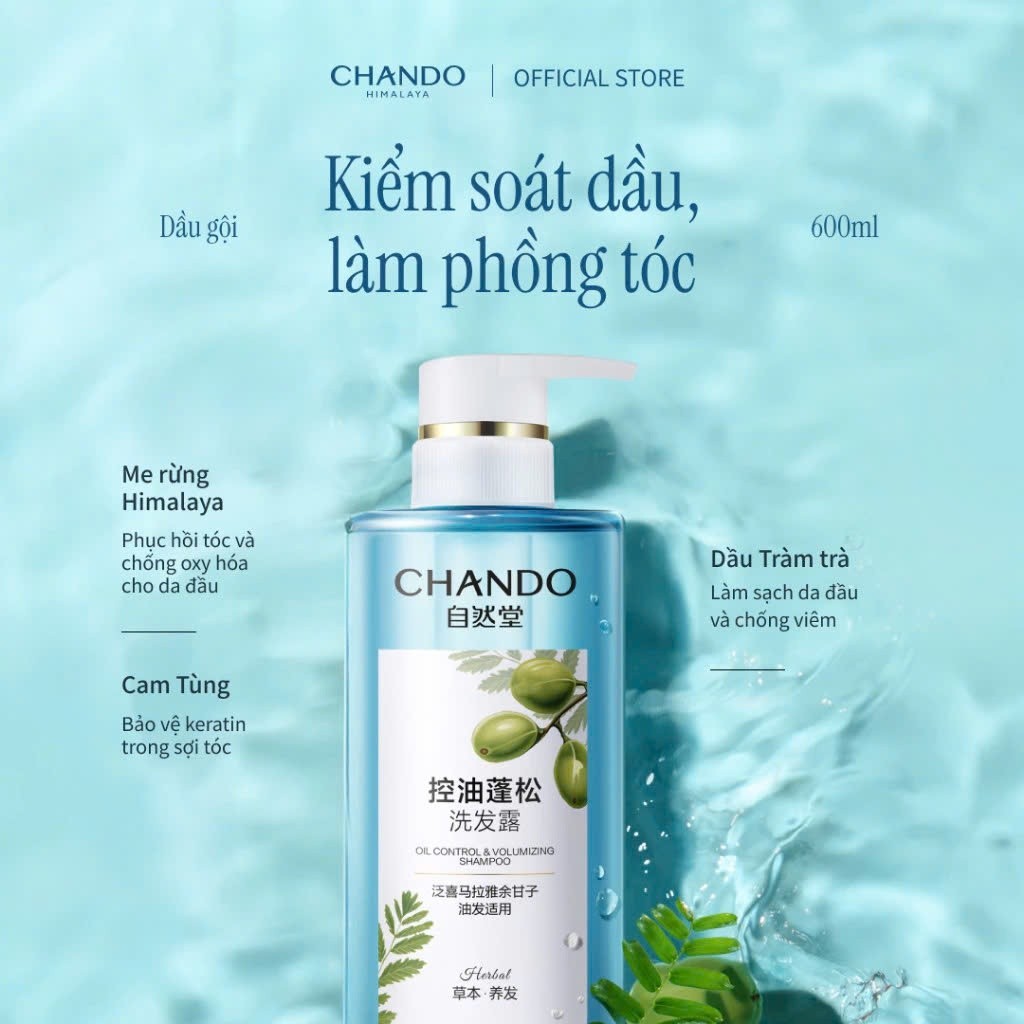 [VHL x Chando Himalaya] Dầu gội Hỗ trợ kiểm soát dầu & làm phồng tóc ...
