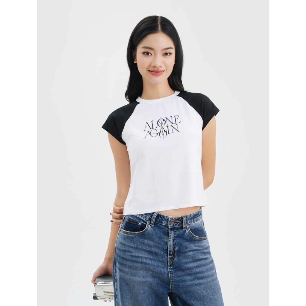 Áo phông nữ CANIFA tay cộc dáng ôm 6TS25S004