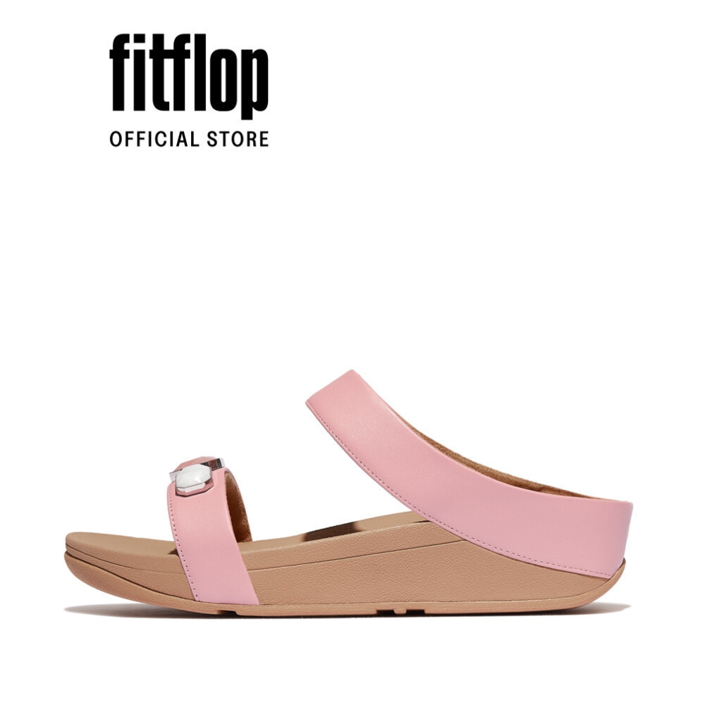 Dép Xăng Đan Nữ FitFlop Da FINO Đá Đa Màu - Soft Blush - FOT - IU8-B48