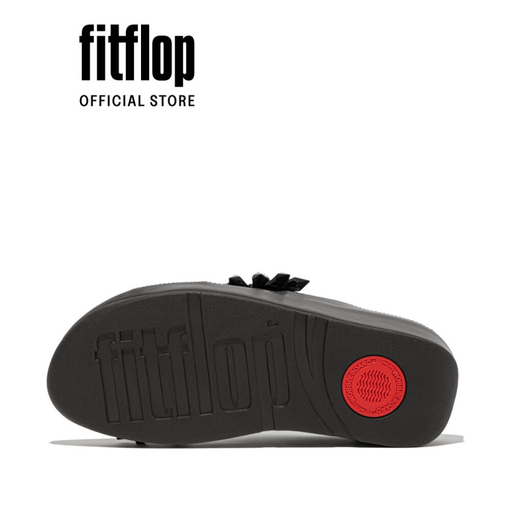 Dép Xăng Đan Nữ FitFlop Kim Loại RUMBA Starburst Chéo - Black - FOT - ID8-001