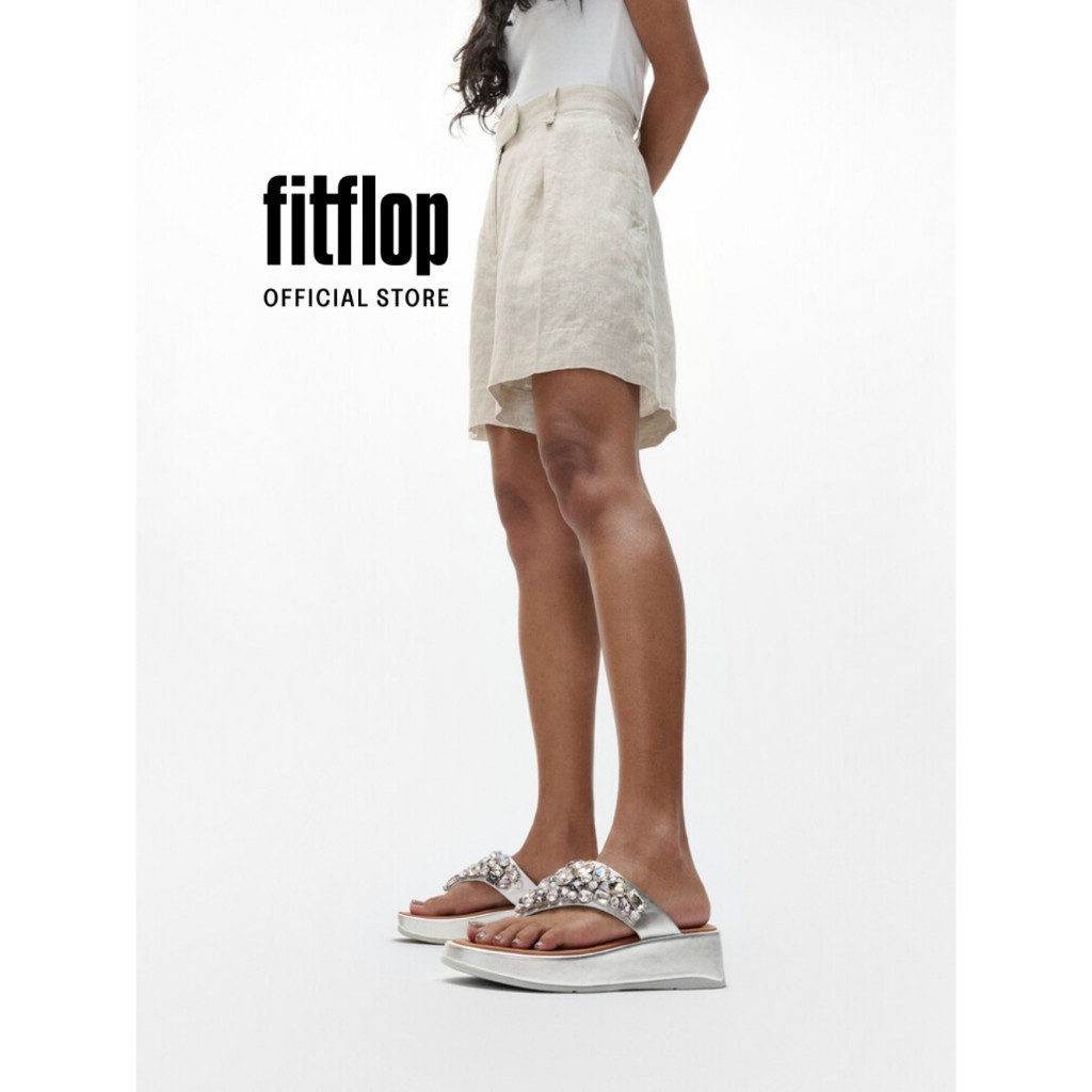 Dép Xỏ Ngón Nữ FitFlop Nữ FitFlop F-MODE - Silver - FOT - HJ6-011