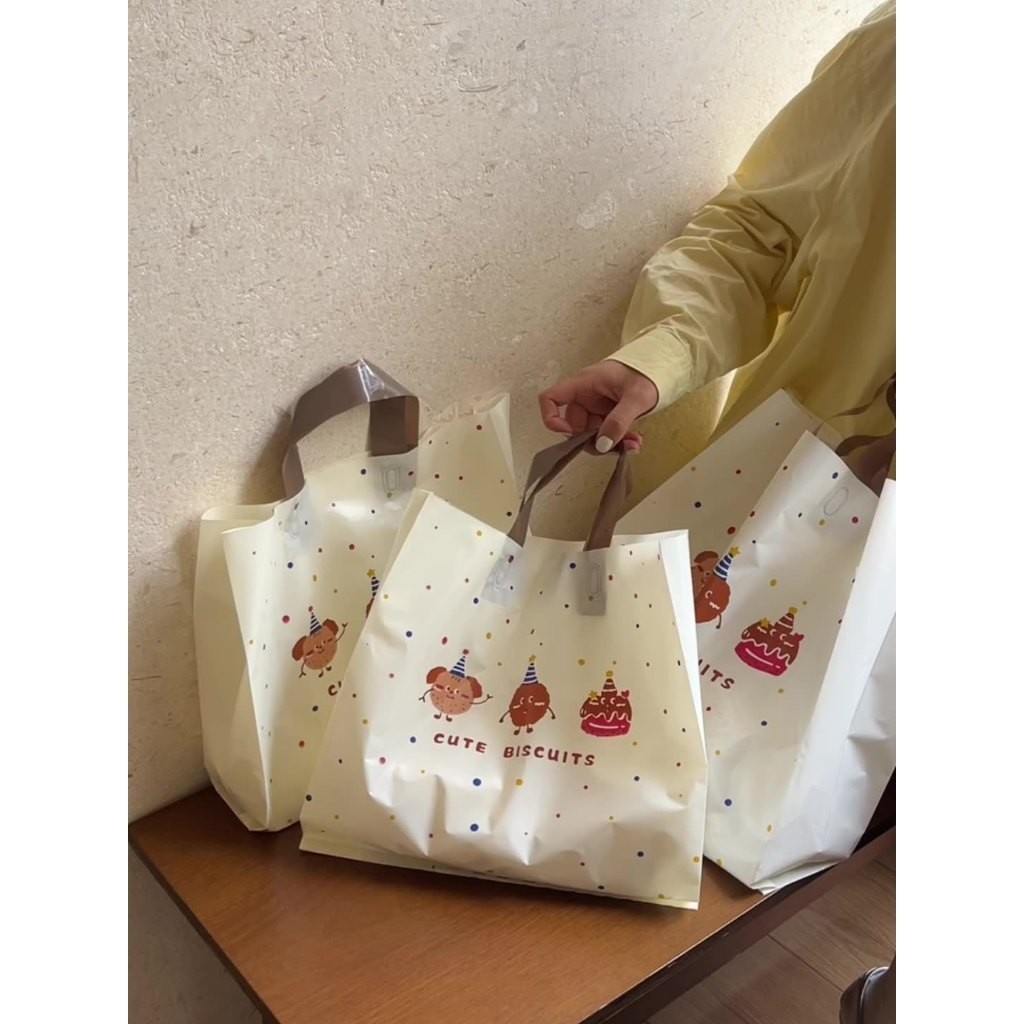 Set 5 túi bóng nhựanilon đựng đồ dễ thương in hình gấu cute TU47 Túi bóng đựng quần áo, quà tặng