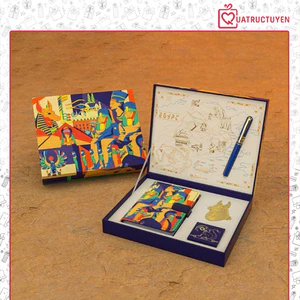 Bộ quà tặng Picasso cao cấp Thần Thoại Huyền Bí - Bút ký, sổ tay, mực, dấu trang độc đáo
