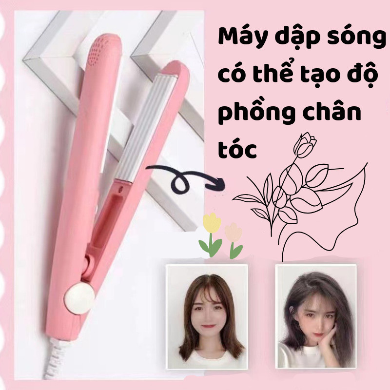 Máy ép nhiệt cầm tay, máy là dập phồng tóc, hàn miệng túi đựng đồ thủ công, handmade