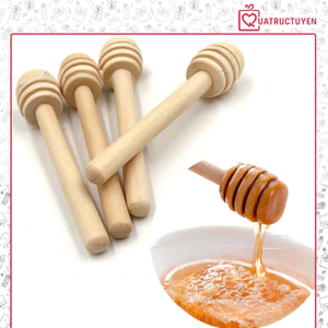 Que khuấy mật ong chuyên dụng 10cm và 15cm từ thanh gỗ an toàn sức khỏe, organic