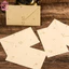 Phong bì giấy thiếp kiểu bông hoa vintage dùng viết thư, bưu thiếp gửi tặng phong cách cổ điển